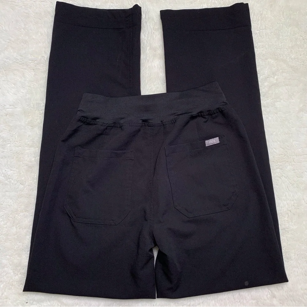 Figs Men's Figs Technical Livingston High Waist Black Scrub Pants Size XXS